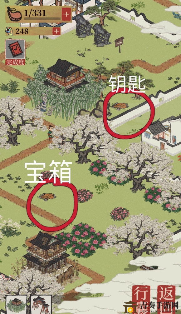 江南百景图丽娘府宅宝箱与钥匙具体位置攻略