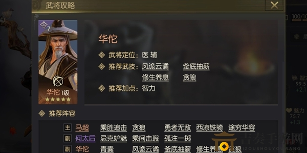 鸿图之下华佗攻略大全 华佗武技及阵容搭配推荐