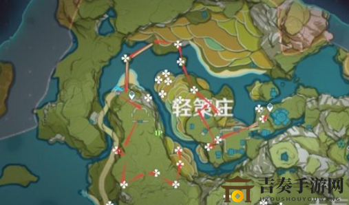 原神霓裳花在哪收集 原神霓裳花分布图及采集路线分享