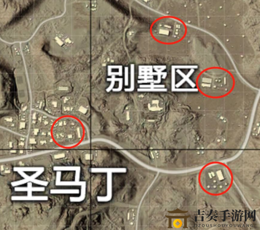 和平精英跳伞快速降落技巧介绍 和平精英沙漠地图别墅区推荐降落点分享
