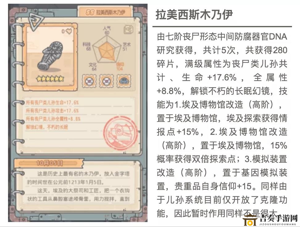《最强蜗牛拉美西斯解析》木乃伊贵重品功能详述