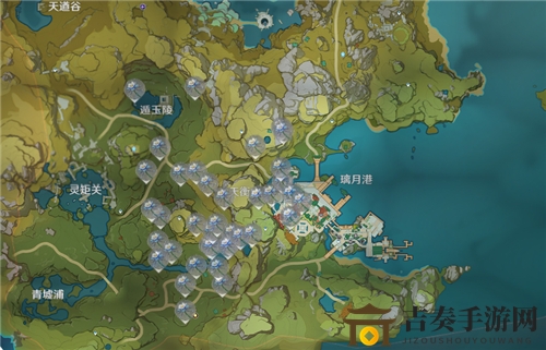 原神探秘：琉璃百合刷新攻略，全位置详述